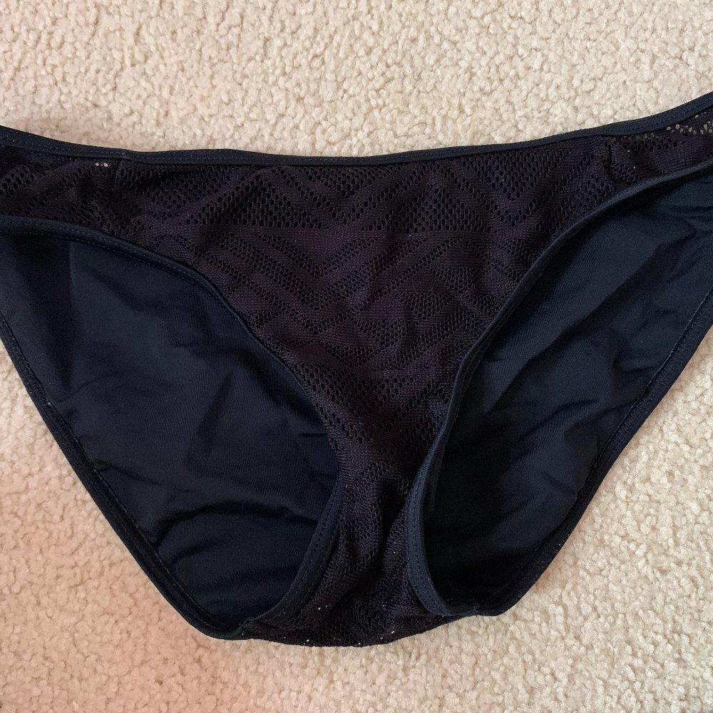 Black Bohemian Style Bikini Bottom